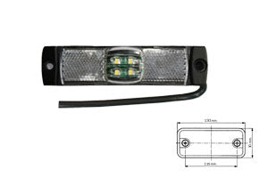FANALINO LATERALE 4 LED BIANCO DX-SX