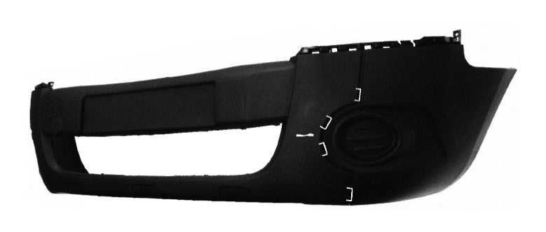 Paraurti Anteriore Con Primer Predisposto Modanatura Con Tappo Gancio Traino Peugeot Partner 2008 Oe 7401Qc