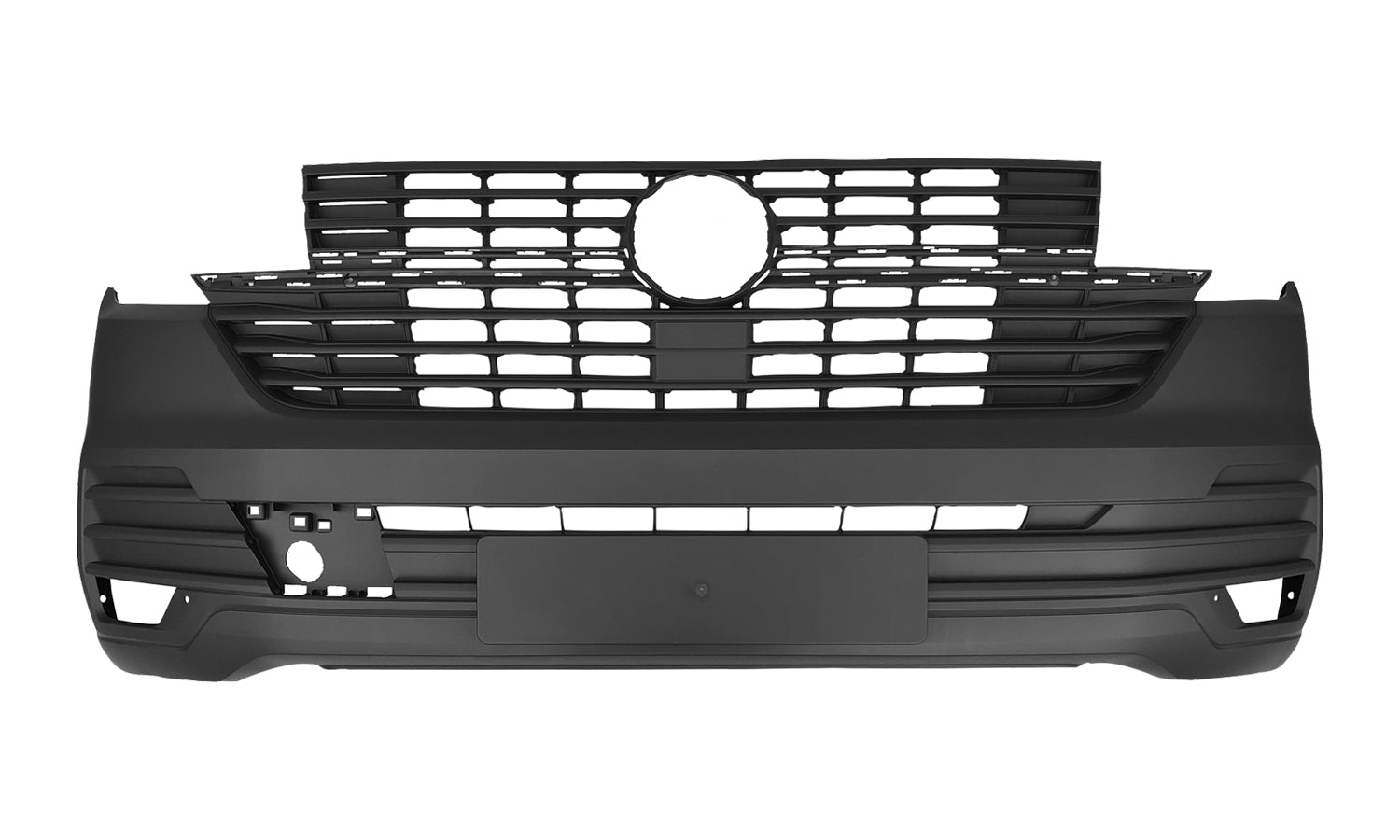 Paraurti Anteriore Nero Con 4 Tracce Sensori Volkswagen Transporter T6.1 2019 Oe 7La8072179B9