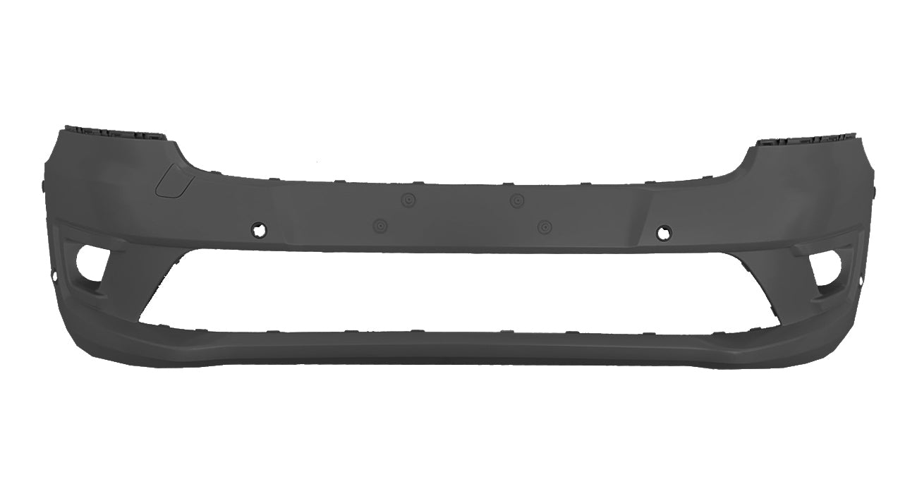 Paraurti Anteriore Nero Con Fendinebbia Con Parkassist E Angolo Morto (6 Portasensori) Con Tappo Gancio Traino Ford Transit Connect 2018 Oe 2330599