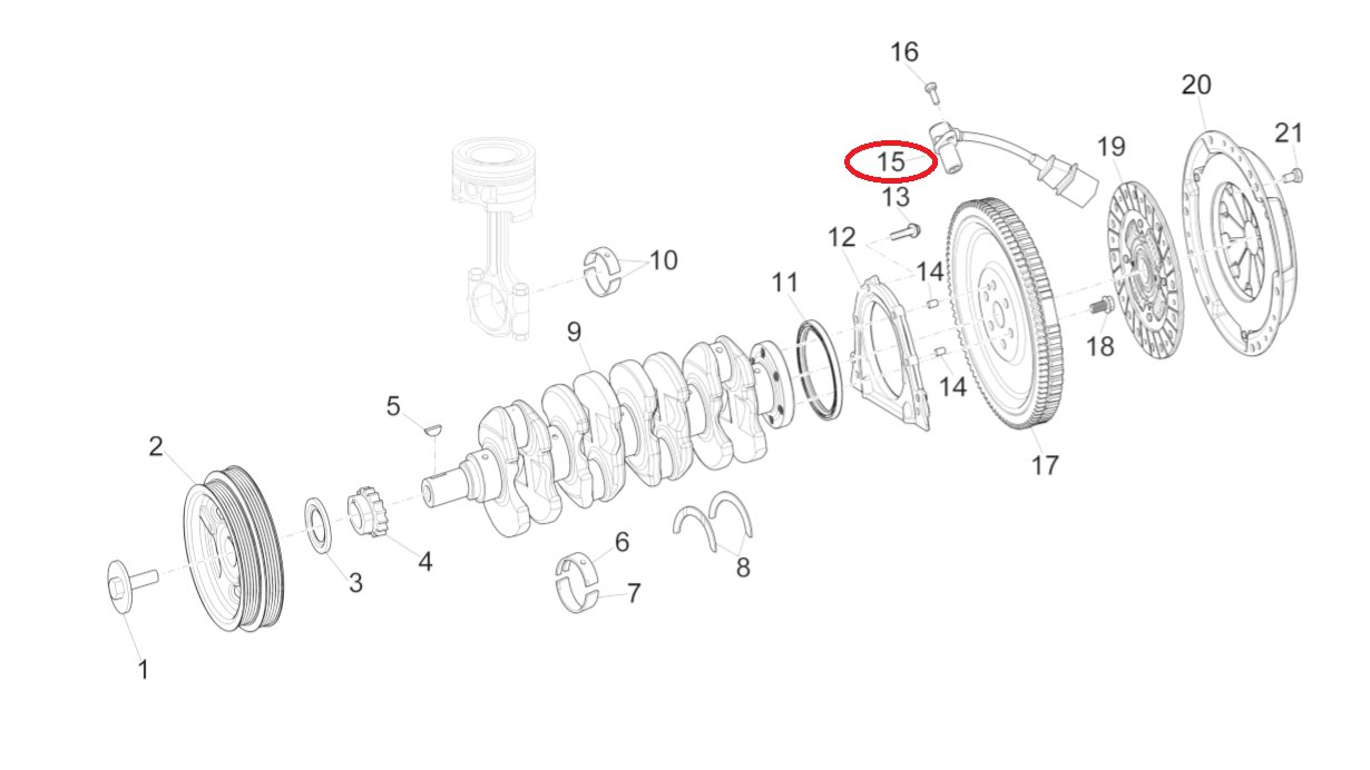 Sensore Di Velocità Piaggio Porter Multitech E6 1A005633 - Mondo Porter