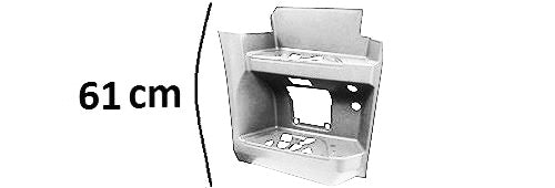 Pedana Destra Cabina Stretta Alta Smalto Bianco Db9147 Mercedes Actros Mp4 Cabina Stretta Oe A9616663301 - A9616662503