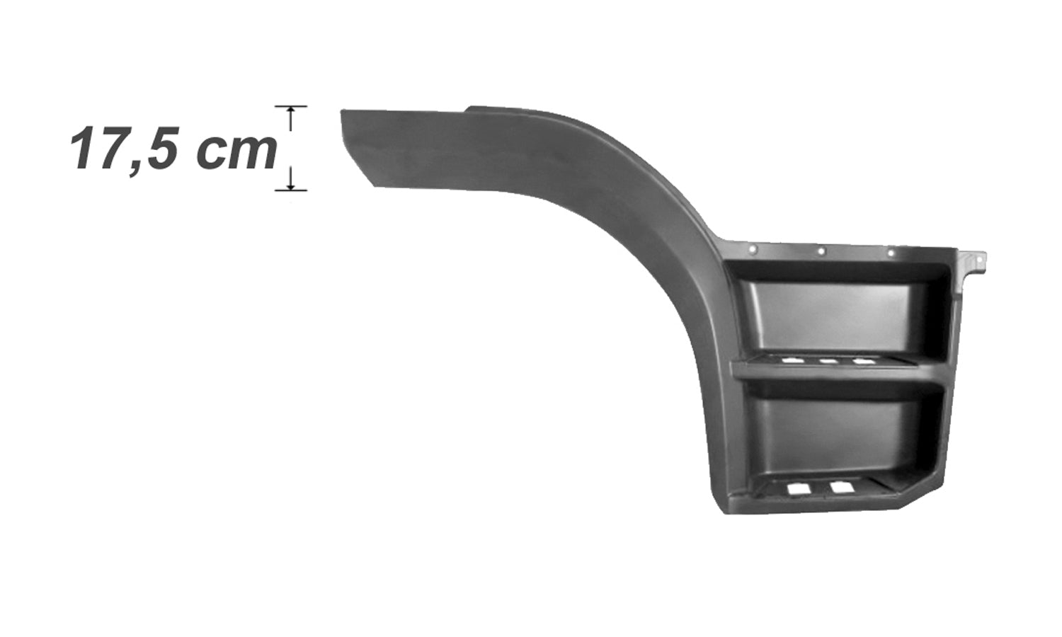 Pedana Parafango Destra Aletta H17,5Cm Mercedes Atego Euro 6 Oe 96766609017277