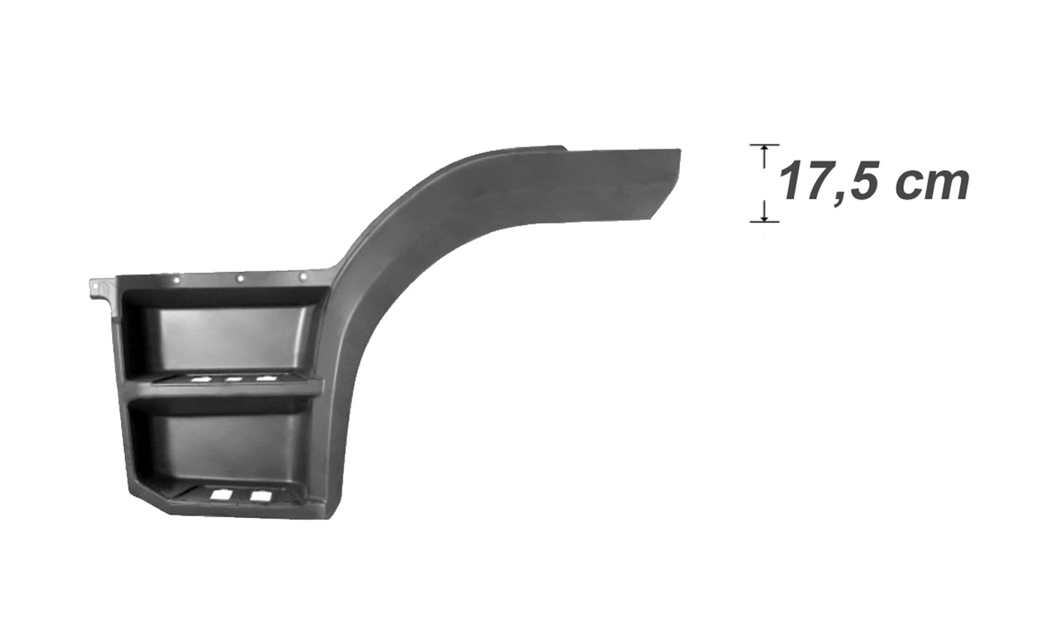 Pedana Parafango Sinistra Aletta H17,5Cm Mercedes Atego Euro 6 Oe 96766608017277
