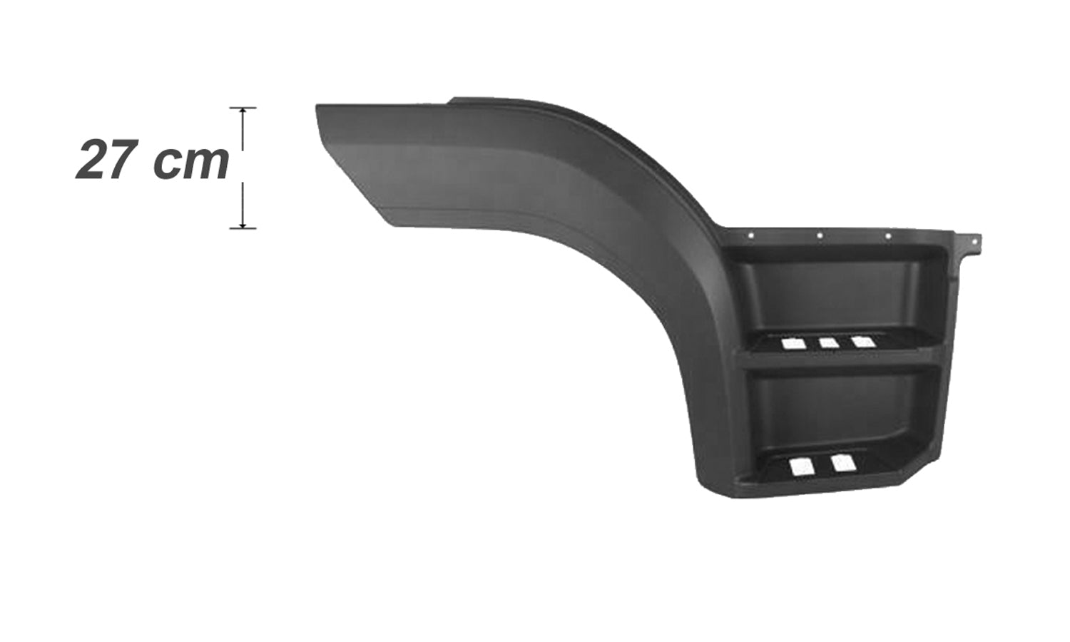 Pedana Parafango Destro Aletta H27Cm Mercedes Atego Euro 6 Oe 96766604017277