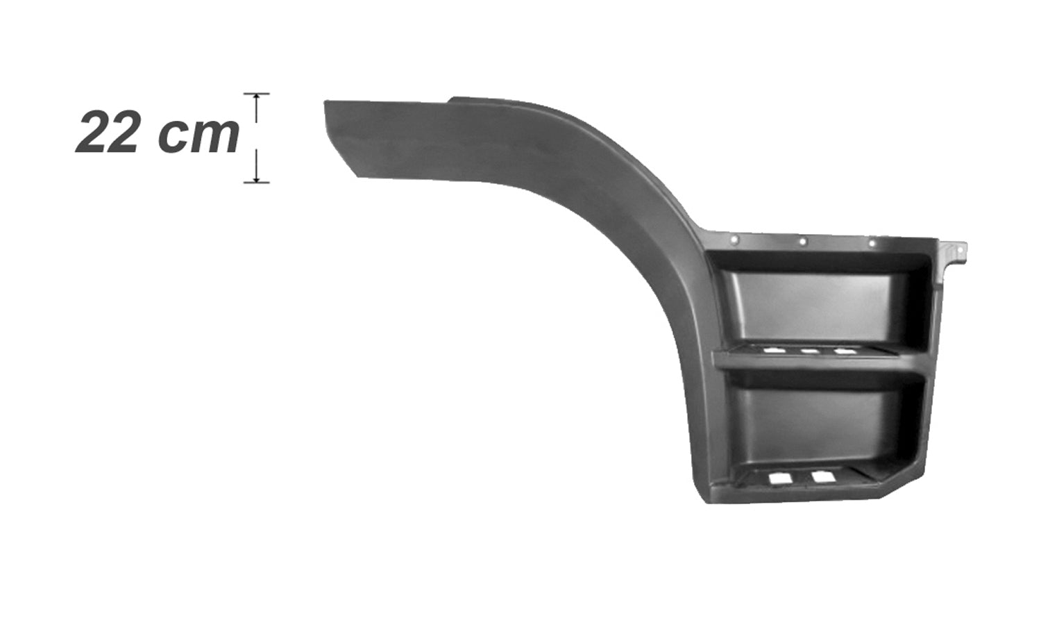 Pedana Parafango Destro Aletta H22Cm Mercedes Atego Euro 6 Oe 96766601017277