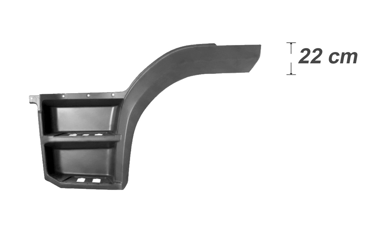Pedana Parafango Sinistro Aletta H22Cm Mercedes Atego Euro 6 Oe 96766600017277