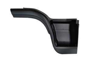 PEDANA PARAFANGO DX C/ ALETTA NERO (IC575)