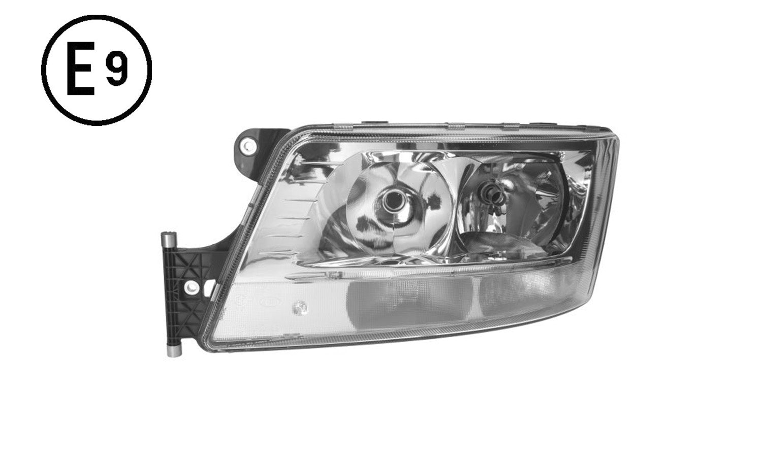 Faro Sinistro Elettrico Con Motore Con Led Parking Senza Lampadina (H7-H7-Py21W-Led) Omologato E9 Man Tgs Euro 6 Oe 81251016499 - 81251016659 - 81251016683