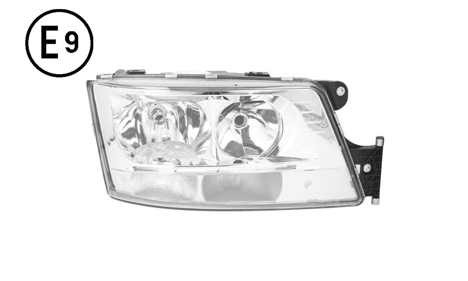 Faro Destro Manuale Con Led Parking Senza Lampadina (H7-H7-Led) Omologato E9 Man Tgx Oe 81251016496 - 81251016658