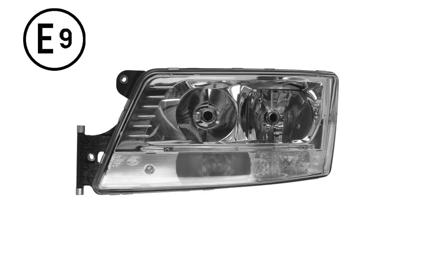 Faro Sinistro Manuale Con Led Parking Con Luce Diurna Senza Lampadina (H7-H7-Led) Omologato E9 Man Tgs Oe 81251016501 - 81251016661