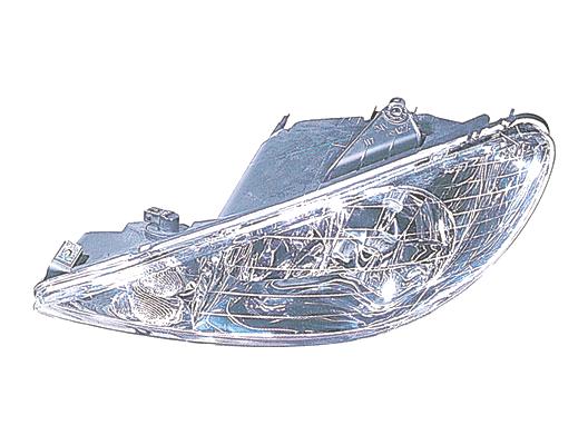 Faro Proiettore Anteriore per PEUGEOT 206 2003-2006