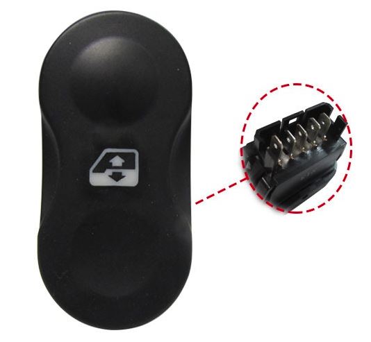Pulsantiera per DACIA DUSTER 2010 - 2013 Anteriore Lato Dx e Sx 5 Pin
