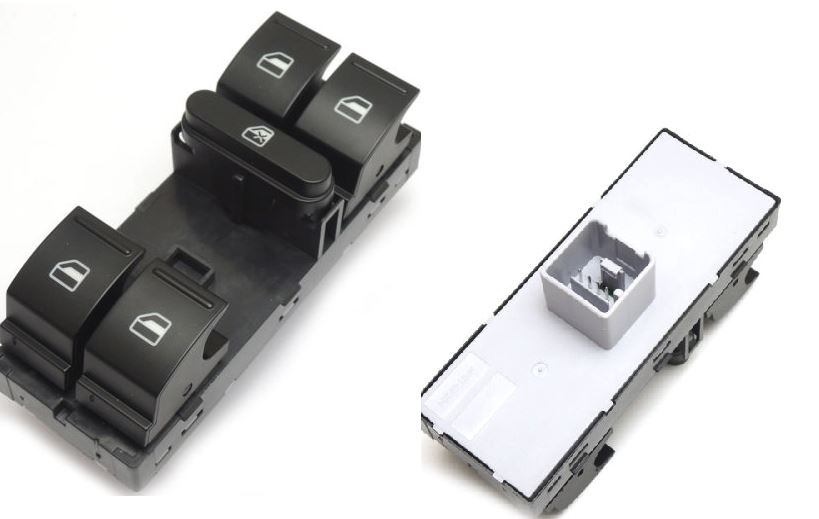 Pulsantiera per VOLKSWAGEN TOURAN 2006 - 2010 Anteriore Lato Sinistro SX 10 Pin