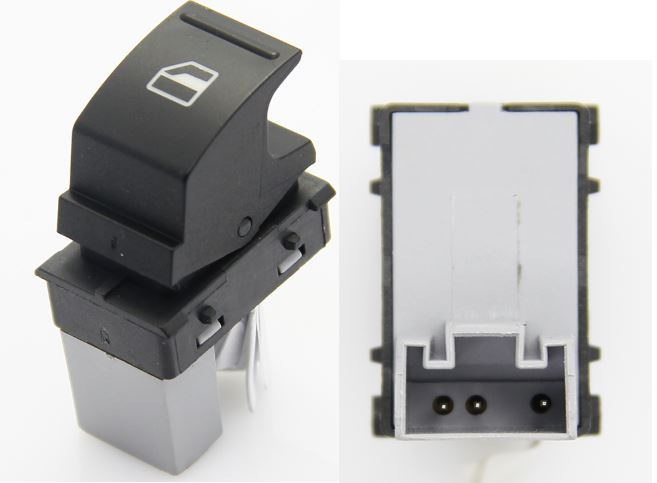 Pulsantiera per VOLKSWAGEN CADDY 2004 - 2010 Posteriore Lato Sinistro SX 3 Pin