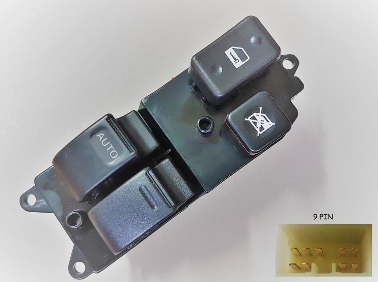 Pulsantiera per TOYOTA RAV 4 1997 - 2000 Anteriore Lato Sinistro SX 9 Pin