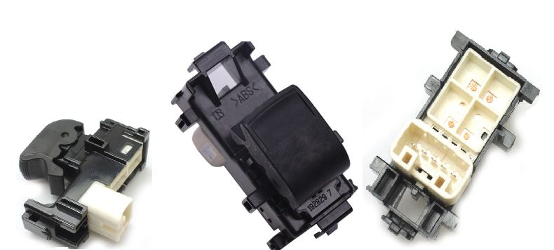 Pulsantiera per TOYOTA COROLLA 2007 - 2010 Anteriore Lato Dx e Sx 5 Pin