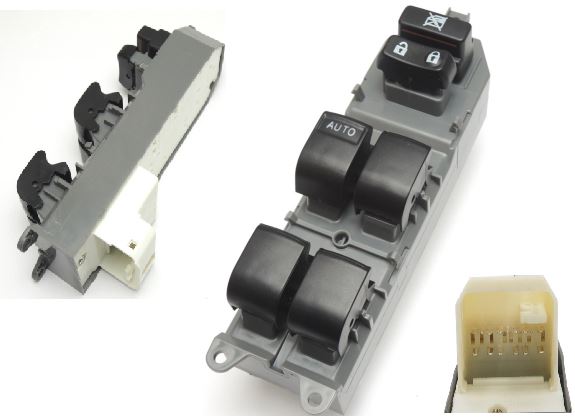 Pulsantiera per TOYOTA RAV 4 2003 - 2005 Anteriore Lato Sinistro SX 16 Pin
