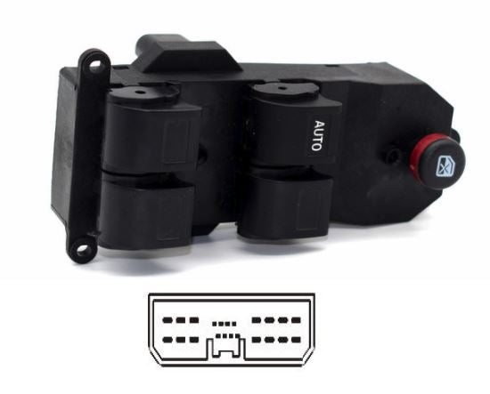 Pulsantiera per HONDA CIVIC 2000 - 2005 Anteriore Lato Sinistro SX 20 Pin