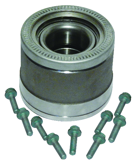 MOZZO RUOTA ANTERIORE CON CUSCINETTI,ABS E COLONNETTE PER MERCEDES ATEGO oe A972330042505