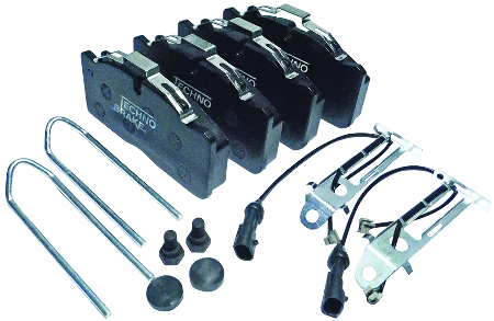 SERIE PASTIGLIE FRENOANTERIORI-POSTERIORI PER IVECO L 2100 oe 1906377