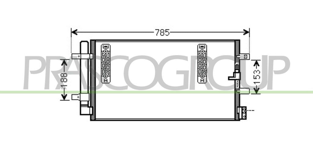 condensatore audi a4 b8 2007 2011 ad024c001