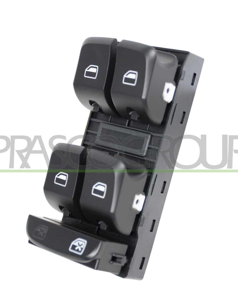 pulsantiera alzacristallo porta anteriore sinistra nera 4 interruttori 10 pins audi a4 b8 2007 2011 ad024ws04