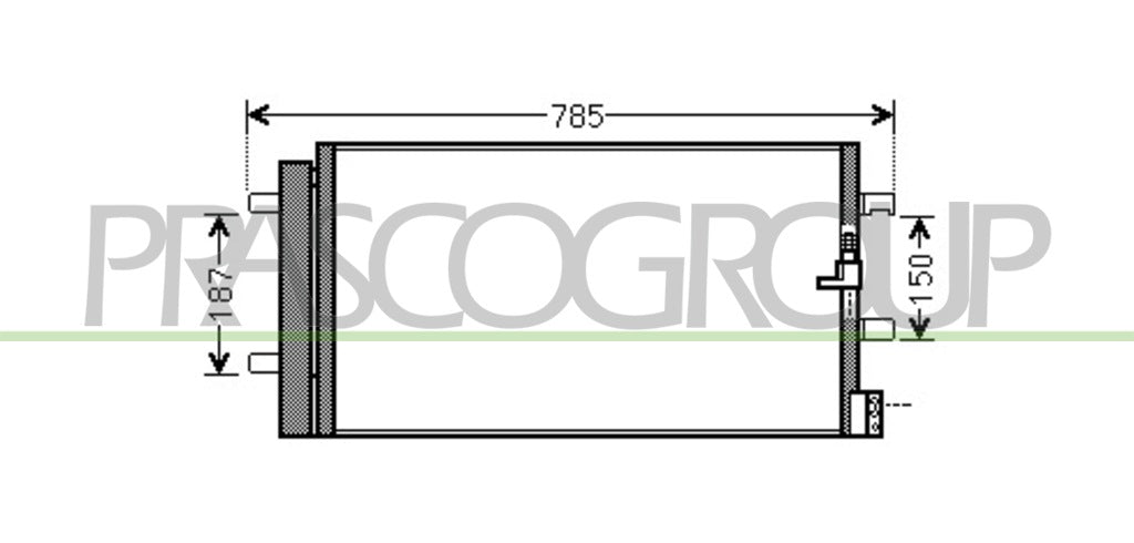condensatore audi a4 b8 2012 2015 ad025c001