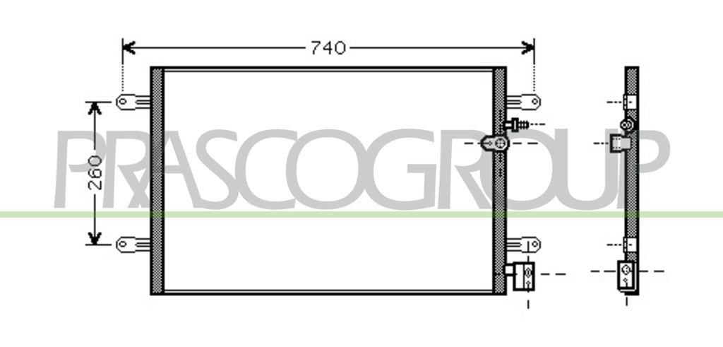 condensatore audi a6 2004 2008 ad034c001