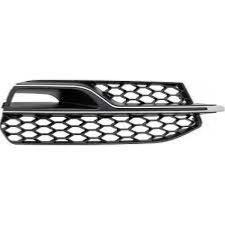 griglia destra paraurti anteriore nera con sede fendi con modanatura nera lucida chiusa mod s line audi a3 3 5 porte 8v1 8va 2012 2016 ad3242133