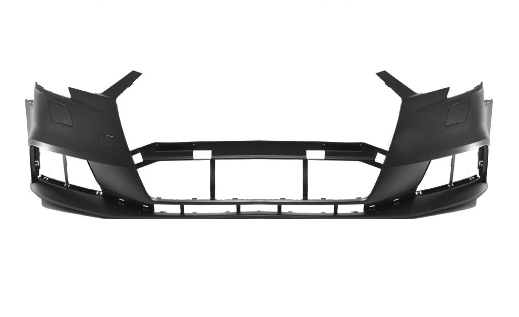 paraurti anteriore con primer con fori lavafari con tracce pdc e park assist con tappi lavafari fissi audi a3 3 5 porte 8vf 8vk 2016 2020 ad3261001