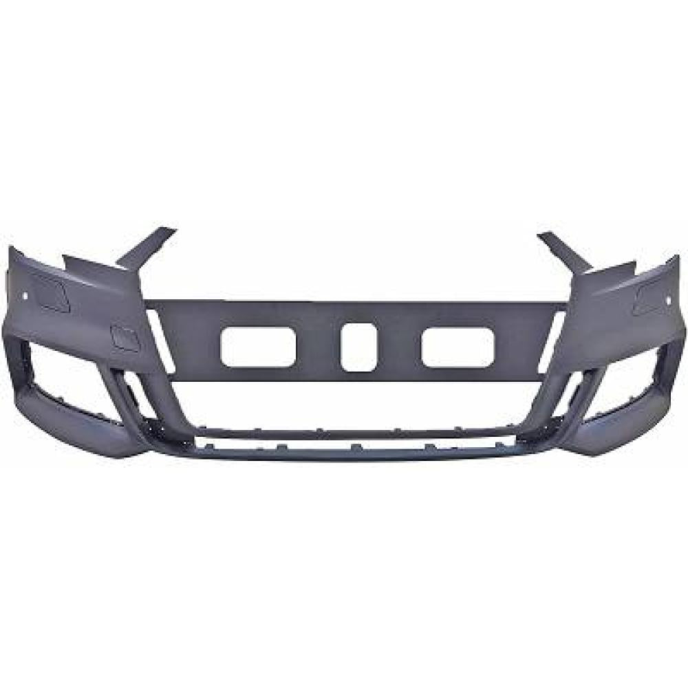 paraurti anteriore con primer con tappo copri gancio traino con fori pdc supporti con tappi fori lavafari fissi mod s line audi a3 3 5 porte 8vf 8vk 2016 2020 ad3261032