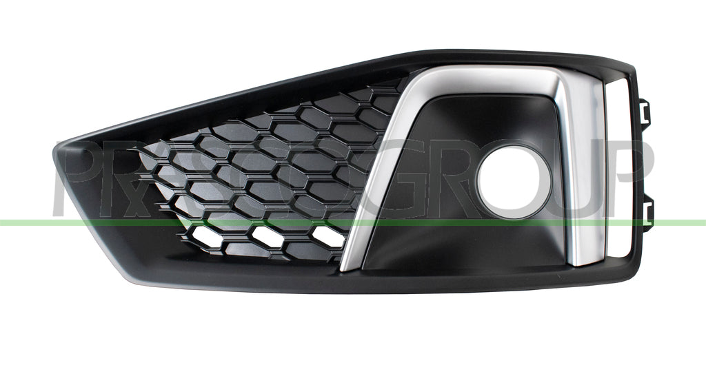 griglia destra paraurti anteriore nera con sede fendi con modanatura argento audi a4 b9 sline 2018 2020 ad4042133