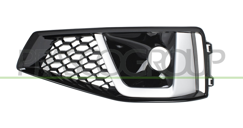griglia sinistra paraurti anteriore nera con sede fendi con modanatura cromata audi a4 b9 sline 2018 2020 ad4042146