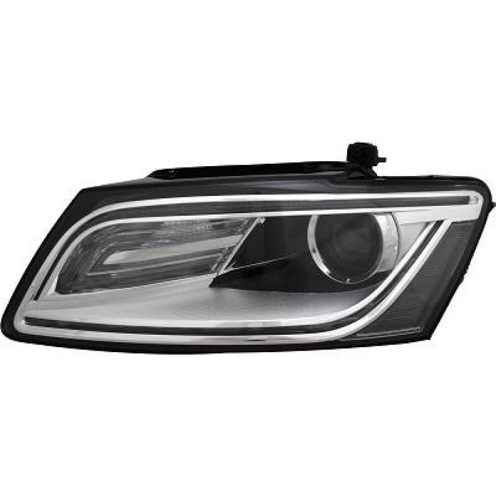 proiettore sinistro xenon d3s h7 elettrico con motore con luce diurna a cromato led audi q5 2012 2016 ad8224904
