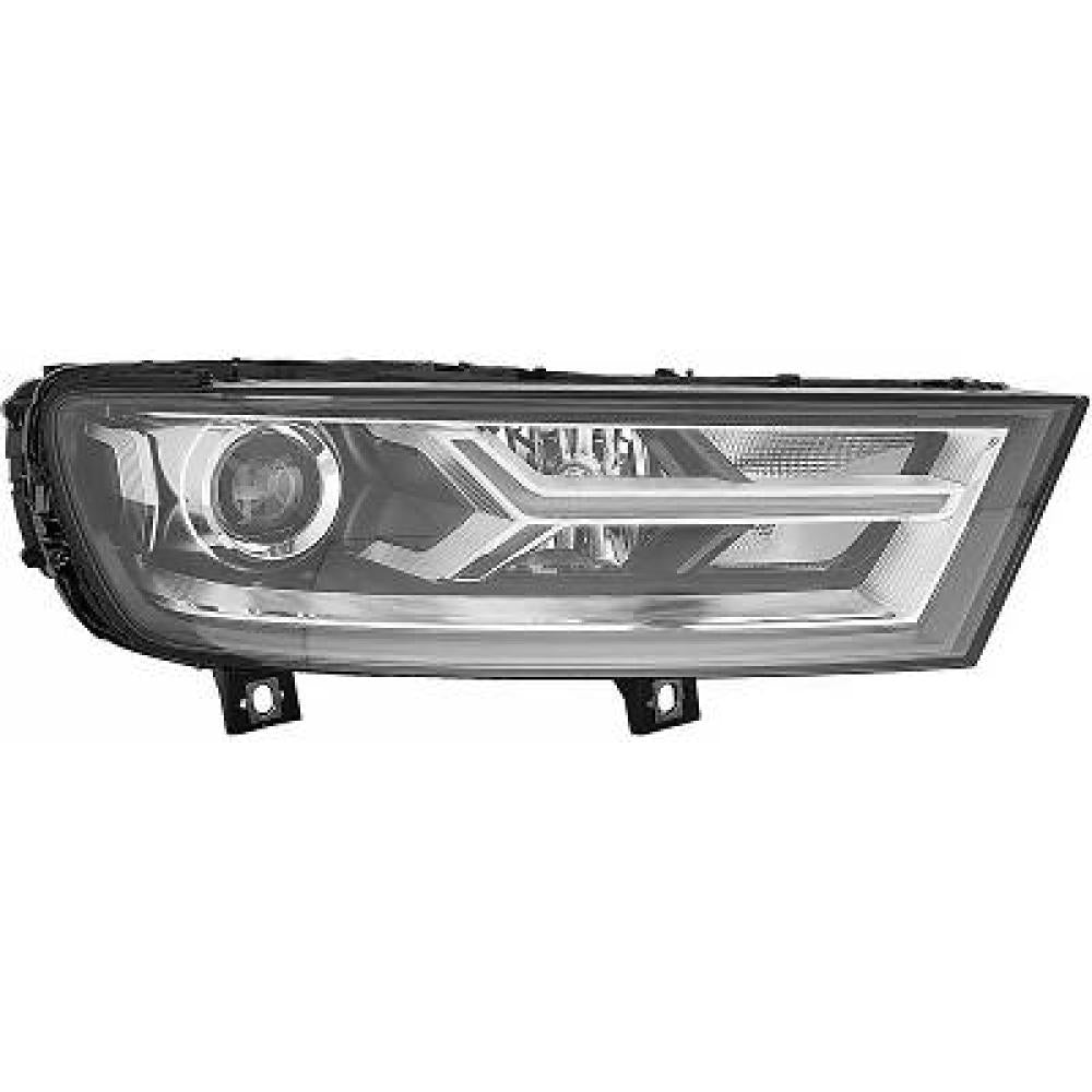 proiettore destro d5s h7 elettrico con motore con luce direzionale con luce diurna led audi q7 2015 2019 ad8344913