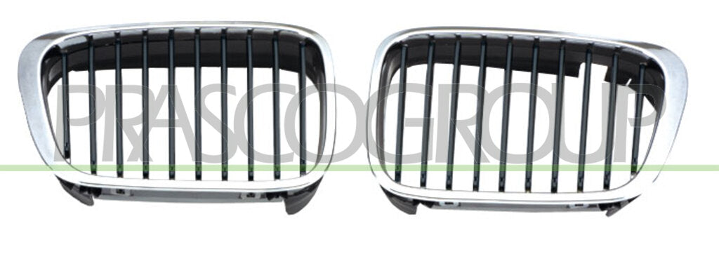 griglia radiatore sinistra cromata nera mod coupe bmw 3 series e46 1998 2001 bm0182024