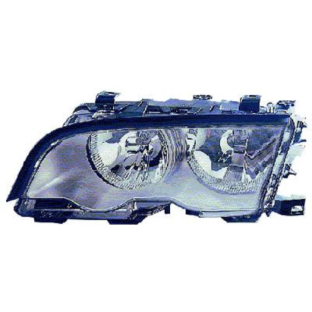 proiettore sinistro h7 h7 elettrico con motore nero bmw 3 series e46 1998 2001 63126902745