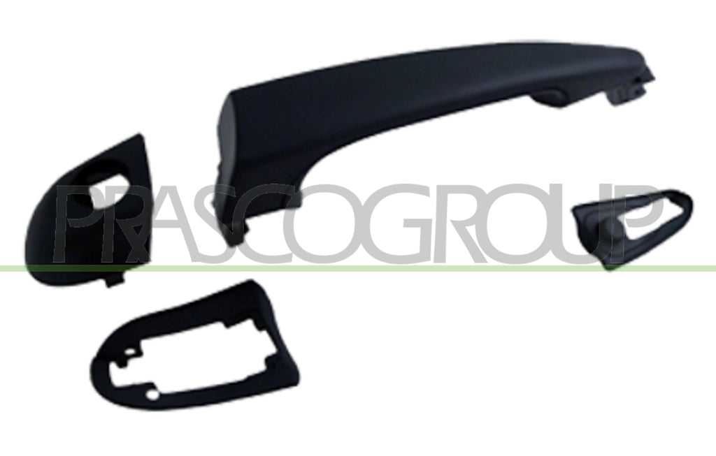 maniglia anteriore sinistra esterna nera con foro nottolino bmw 3 series e46 1998 2001 bm0188002
