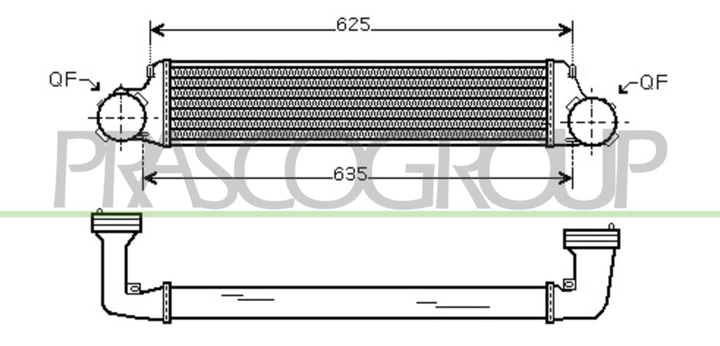 intercooler bmw 3 series e46 2001 2005 bm020n001