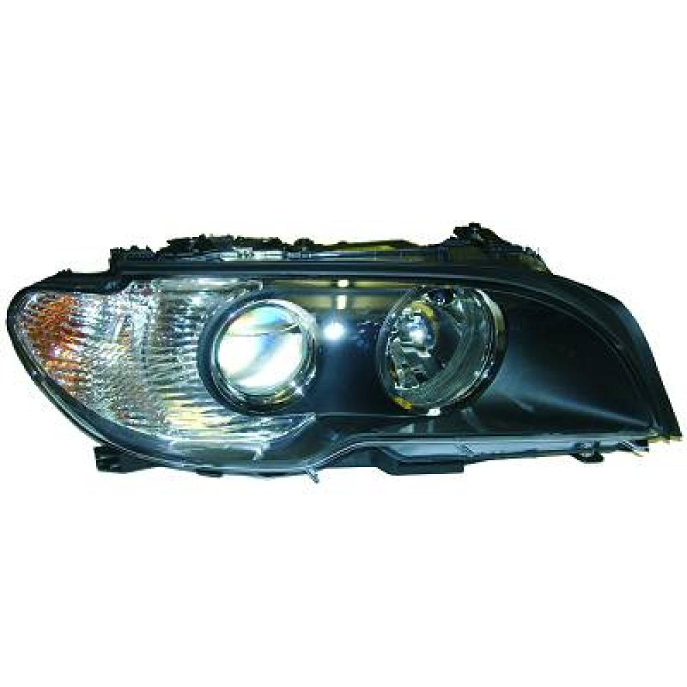 proiettore sinistro h7 h7 elettrico nero fanale bianco bmw 3 series e46 coupe 2003 2006 bm0224904