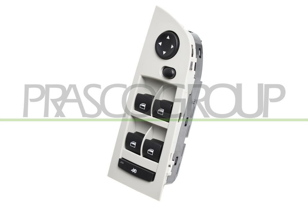 pulsantiera alzacristallo porta anteriore sinistra con copertura grigia 4 interruttori senza funzione chiusura retrovisori 18 pins bmw 3 series e90 e91 2005 2009 bm024ws45