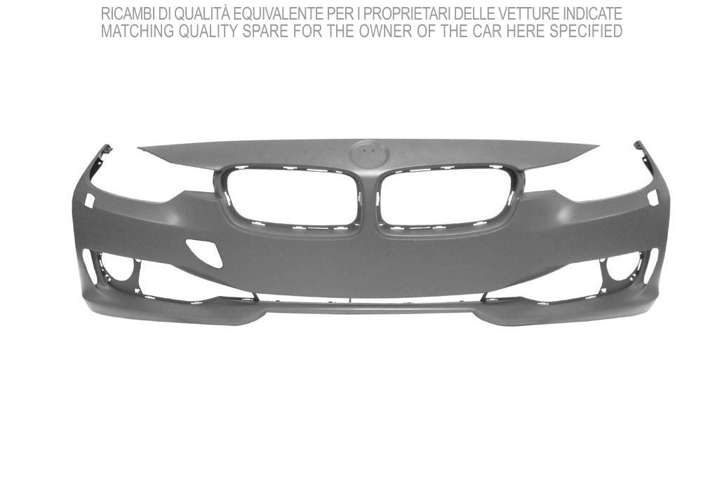 paraurti anteriore con primer con fori lavafari mod basis bmw 3 series f30 f31 2011 2014 bm0281011