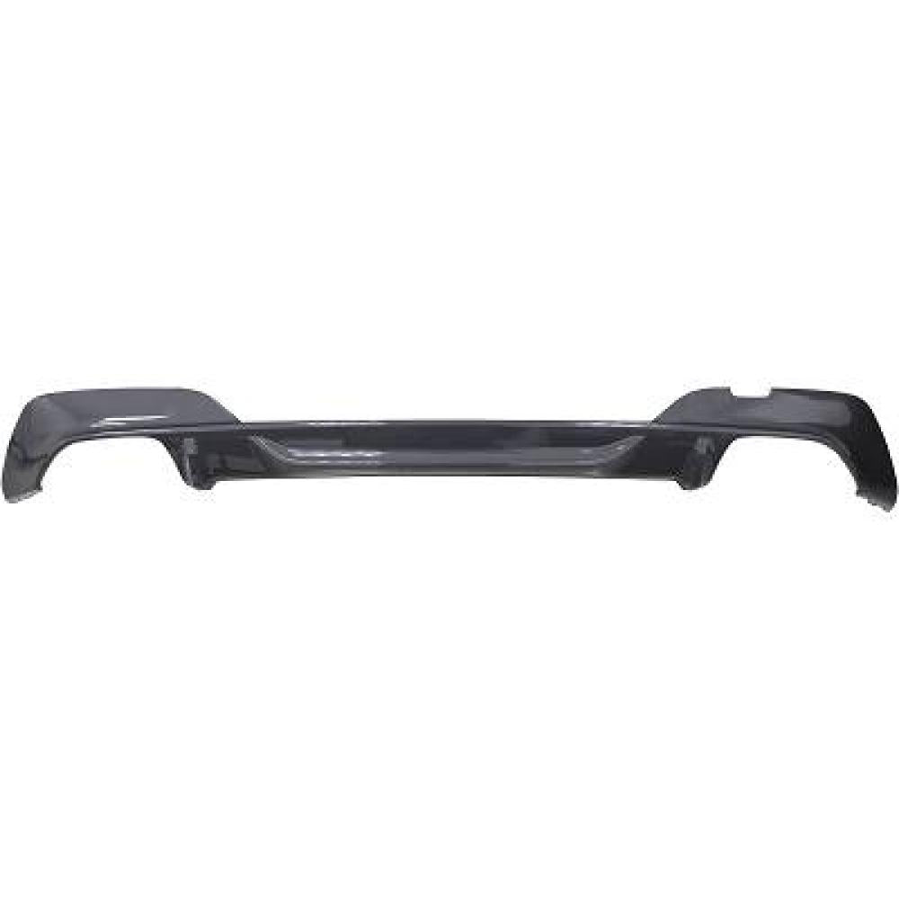 spoiler paraurti posteriore grigio scuro lucido con scarico doppio mod 340 bmw 3 series g20 g21 msport 2018 2022 51128069391