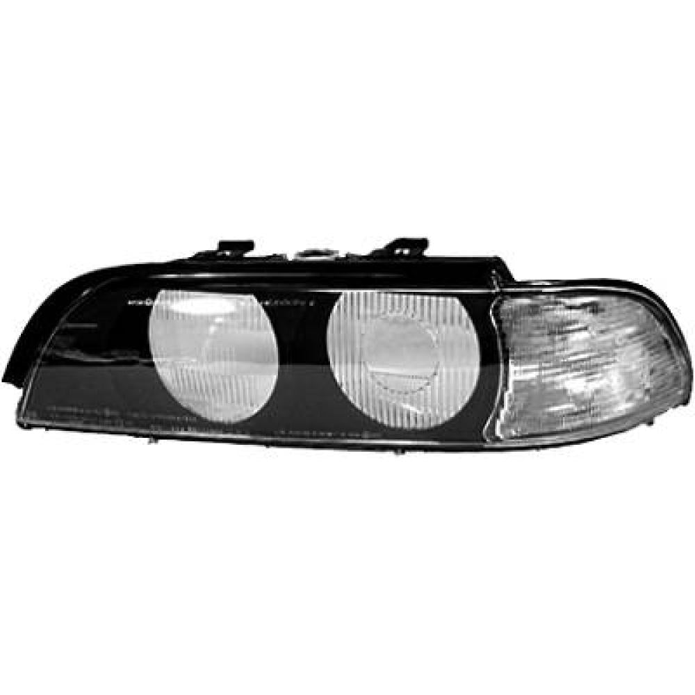 vetro faro destro con fanale bianco bmw 5 series e39 1995 2000 bm0445013