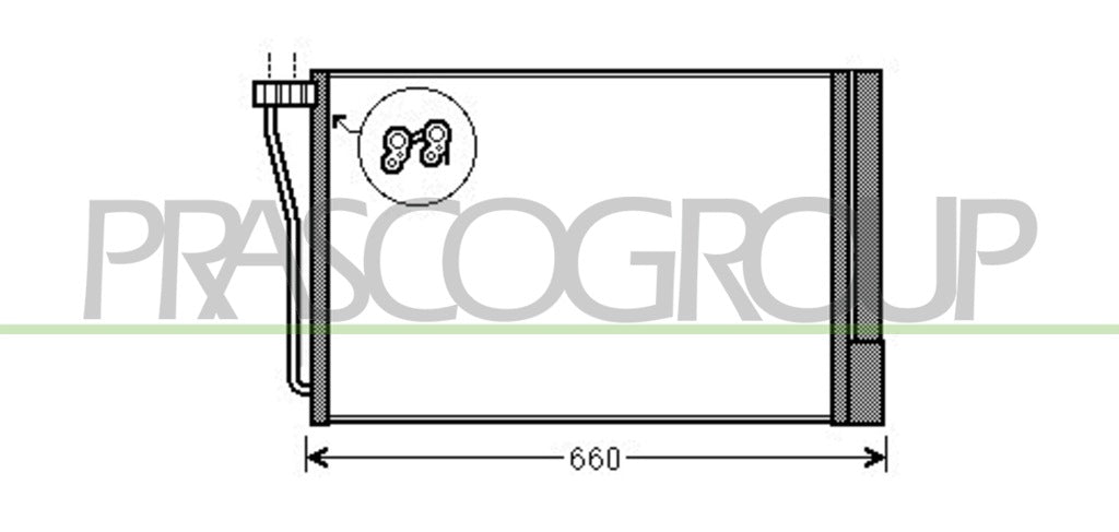 condensatore bmw 5 series f10 f11 2010 2013 bm048c003