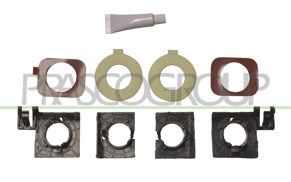 kit supporto sensori paraurti posteriore 4 pezzi bmw 5 series g30 g31 2016 2020 bm0521352