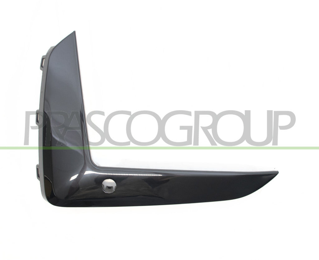 modanatura sinistra paraurti anteriore nera lucida con foro pdc supporto bmw 5 series g30 31 lci mtech 2020 bm0551234