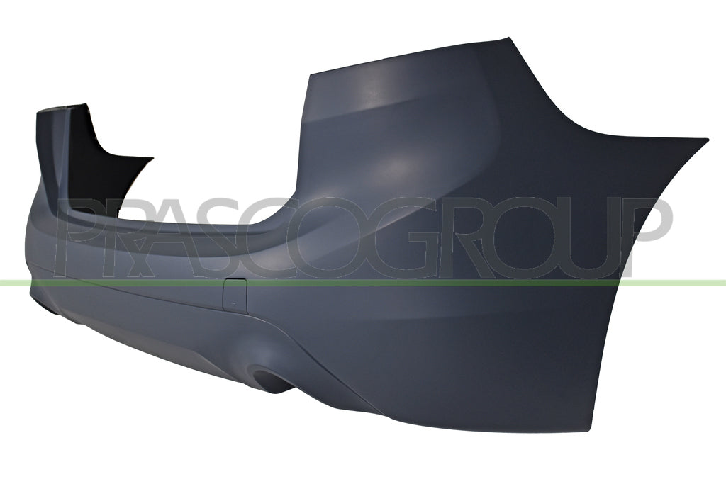 paraurti posteriore con primer con tracce pdc con scarico singolo a destra e sinistra mod active tourer bmw 2 series f45 f46 active gran tourer lci 2018 2021 bm2021060