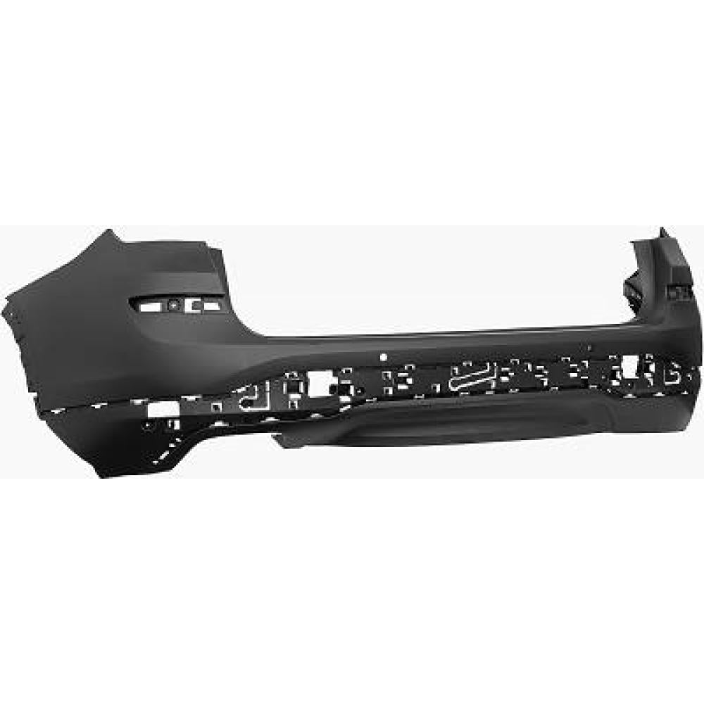 paraurti posteriore con primer con fori pdc supporti con scarico doppio a sinistra bmw x3 f25 lci 2014 2017 51127392992